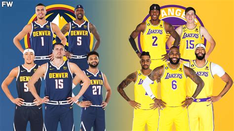 nuggets starting 5 vs lakers